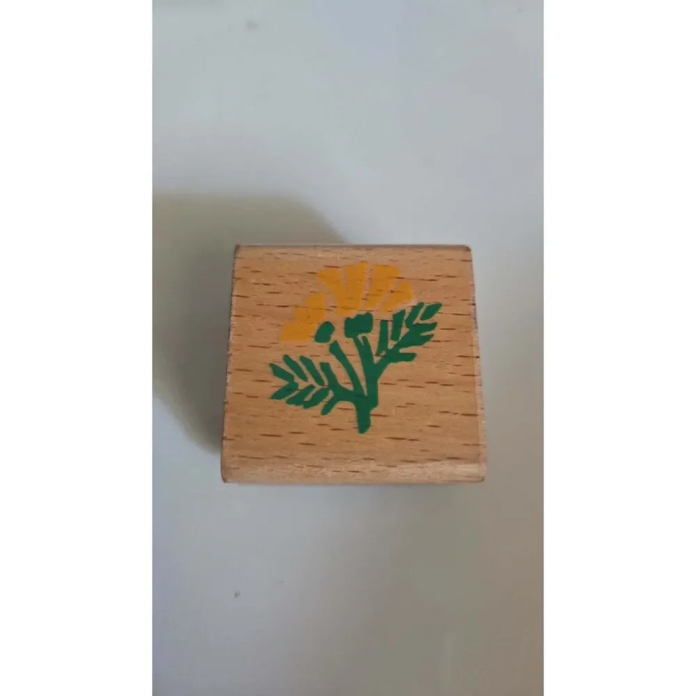 Flower Floral Rubber stamp 32u